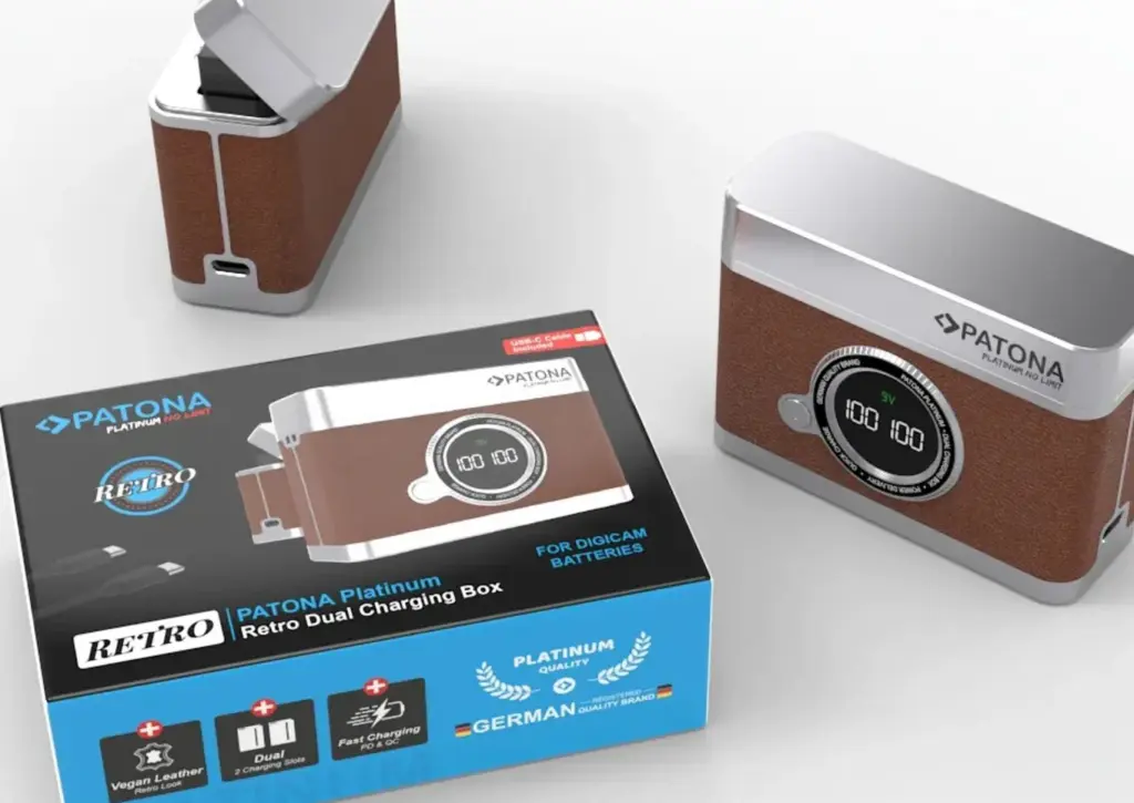 PLATINUM RETRO DUAL CHARGING CASE USBC FOR NIKON ENEL15