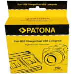 PATONA DUAL CHARGER NIKON ENEL14 COOLPIX D3100 D3200 D5100 D5200 P7000 P7100 P7700 INCL. MICROUSB CABLE