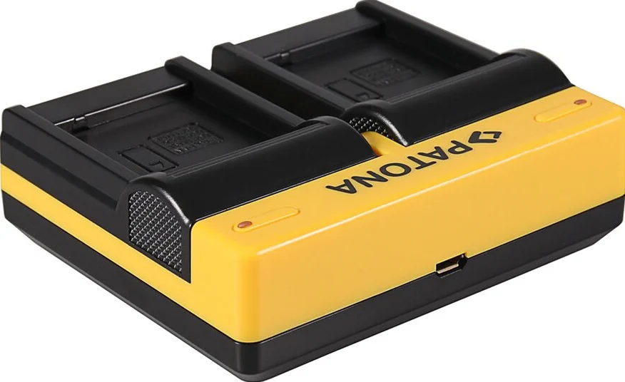 Caricabatteria doppio per Lumix DMWBLG10