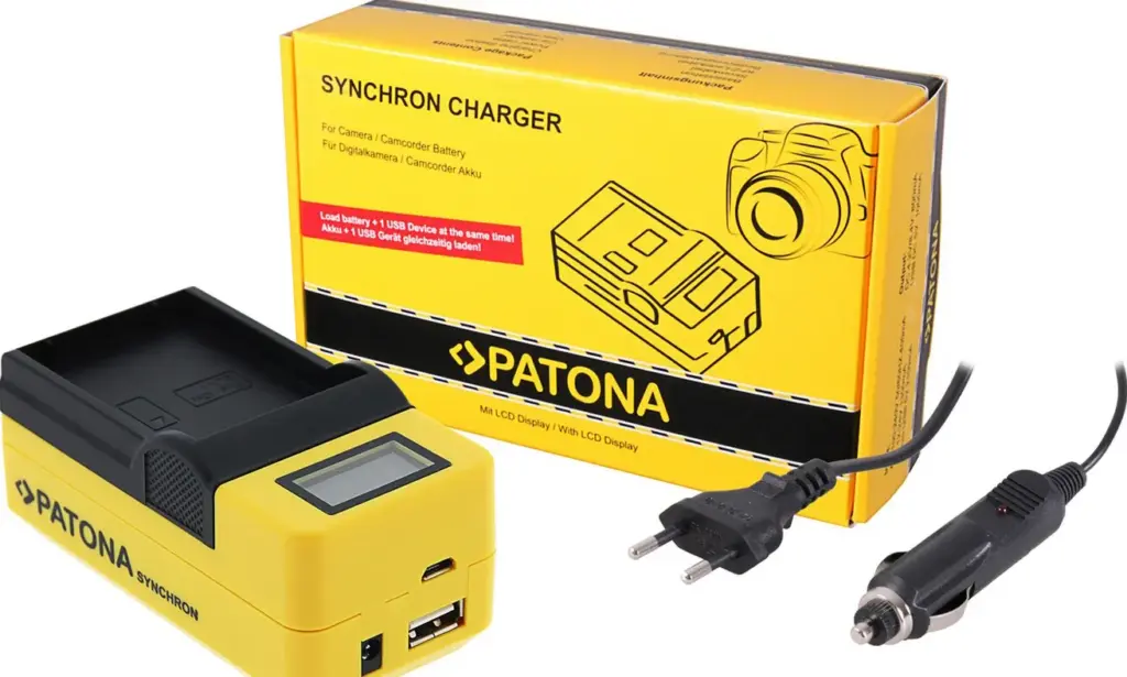 Caricabatteria LCD per Olympus BLX1