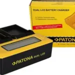 Caricabatteria doppio LCD per Nikon ENEL15
