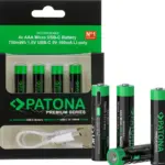 Premium 4X AAA Batterie Ricaricabili al Litio con porta USBC 500mAh 1.5V con cavo incluso