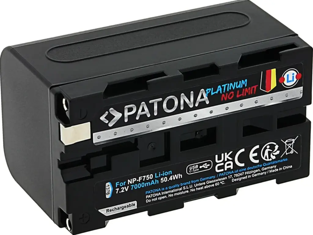 NPF750 Platinum 7.2 V 4400 mAh con porta USBC