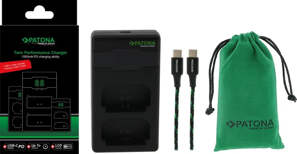 Caricabatteria Premium Twin Performance PD per Sony NPFZ100