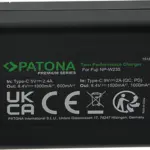 Caricabatteria Premium Twin Performance PD per Fuji NPW235