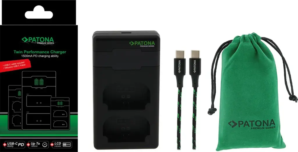 Caricabatteria Premium Twin Performance PD per Fuji NPW235