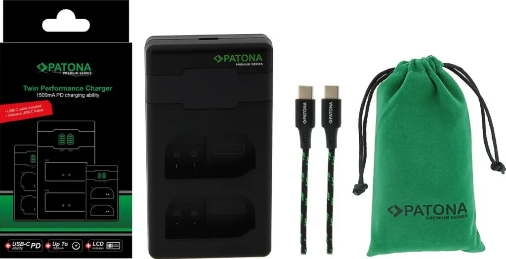 Caricabatteria Premium Twin Performance PD per Nikon ENEL15