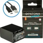 Batteria Platinum con Input USBC per Sony NPFV100