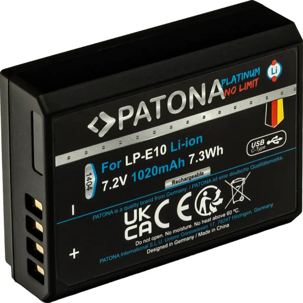 1404 Batteria per fotocamera/videocamera Ioni di Litio 1020 mAh