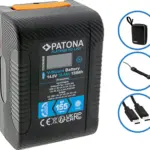 Platinum VMount Batteria BP155W PD65 155Wh USBC USBA 2xDTap DCout inclusa Custodia rigida