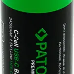 PREMIUM USBC 2X LR14 BABY C BATTERIES LITHIUM 3450MWH 1.5V RECHARGEABLE WITH 1 TO 2 USBC CH