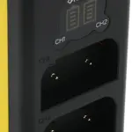 Carica Batterie Dual LCD USB per Olympus OM1 BLX1