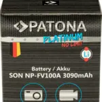 Batteria Platinum con Input USBC per Sony NPFV100