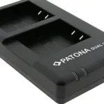 Caricabatterie doppio per Ricoh DB120 GR IV incl. cavo USBC
