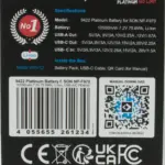 Platinum per Sony NPF970 10500mAh PD45W 1xUSBC 1xUSBA inclusa custodia