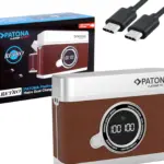 Doppio Caricabatteria rapido con display LED Platinum Retro per NPW126 con cavo USBC