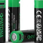 Premium 4X AA Batterie Ricaricabili al Litio con porta USBC 2000mAh 1.5V con cavo incluso