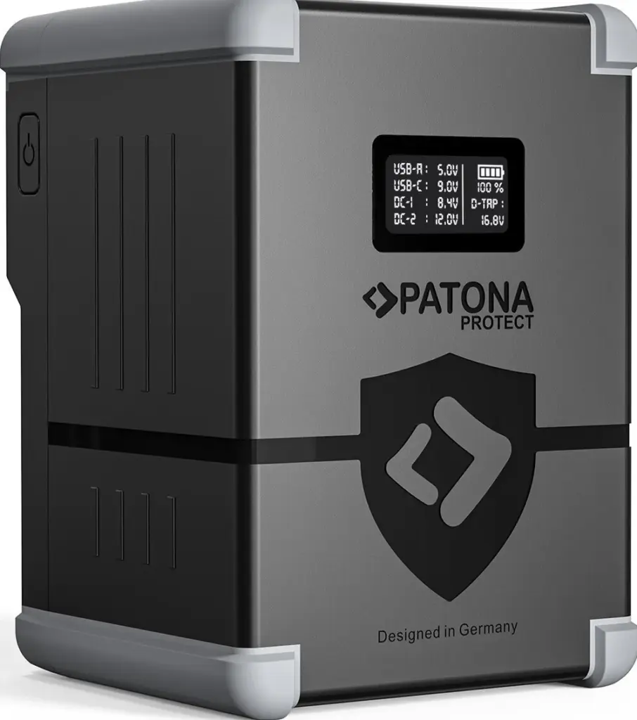 Protect Battery VMount Nano V155PD100 con Display USBC PD100W USBA DTap 2x DCout