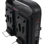 BERENSTARGH COMPACT PARALLEL 4WAY SLIM CHARGER FOR SONY RED DSLR VUNT BATTERIES WITH POWER SUPPLY FUNCTION INCL. 4PIN XLR CABLE