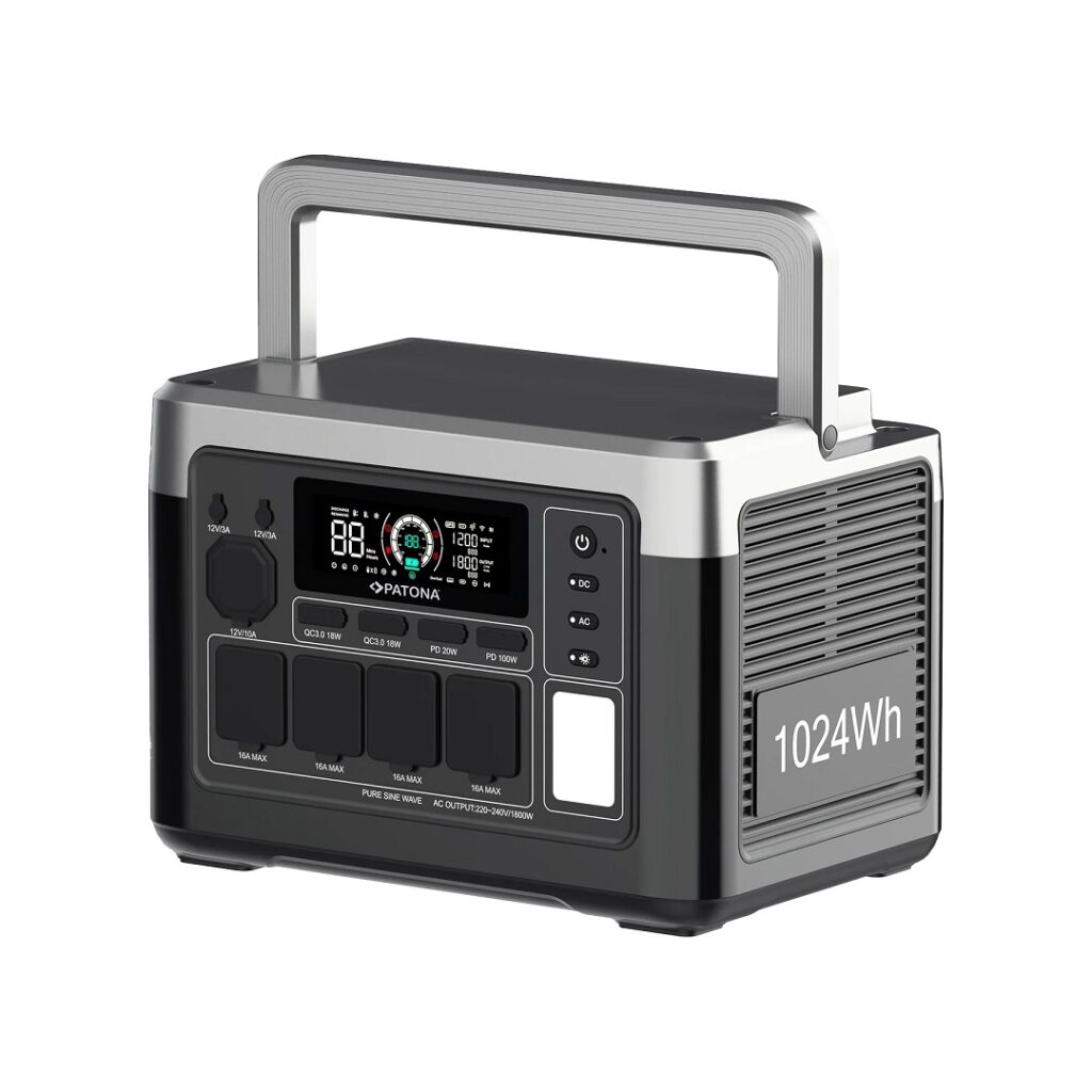 PATONA PLATINUM POWERSTATION AUTARC 1800 4XAC1800W 1024WH USBC1XPD100W 1XPD20W USBA218W