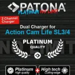 PATONA PLATINUM DUAL CHARGER PER BATTEIRA PATONA ACTION CAM SL3 E SL4