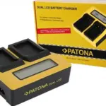 Caricabatteria doppio LCD per Nikon ENEL25