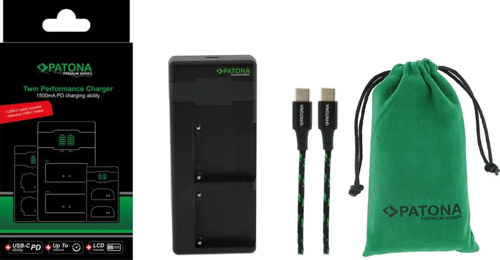 Caricabatteria Premium Twin Performance PD per Sony NPF