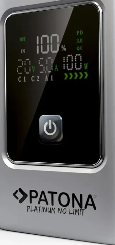 PLATINUM POWERBANK LUXURY ONE PD35W 10.000MAH 2XUSBC PD3.0 1XUSBA