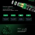 PREMIUM USBC 2X LR14 BABY C BATTERIES LITHIUM 3450MWH 1.5V RECHARGEABLE WITH 1 TO 2 USBC CH