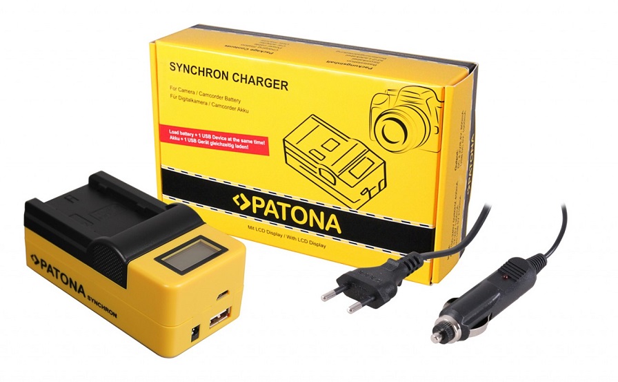 PATONA SYNCHRON USB CHARGER FOR FUJIFILM FUJI NPW235 XT4 XT4 XT4 WITH LCD