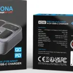 PLATINUM USBC PD QC 4PORT FAST CHARGER FOR CANON LPE6 LPE6N LPE6NJ LPE6P