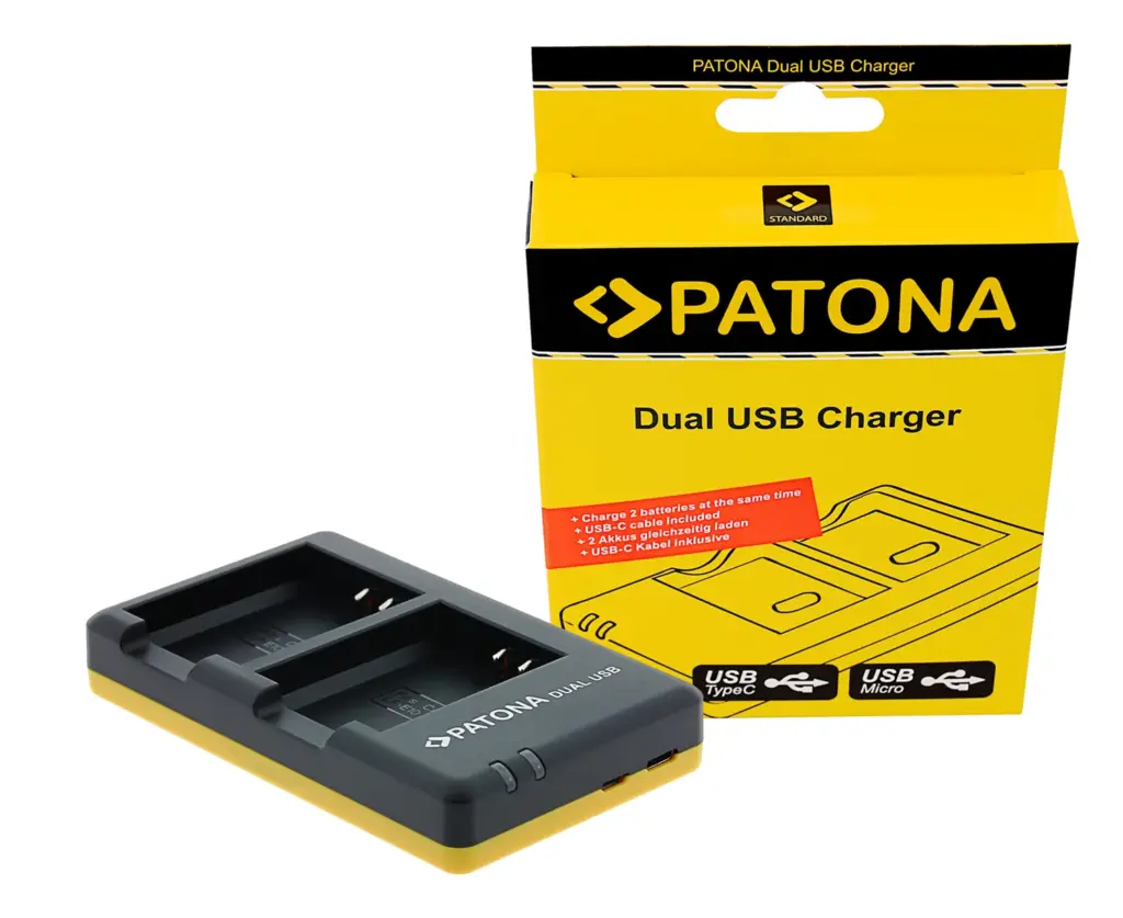 Caricabatterie DUAL USB per Canon EOS1100D
