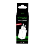 PREMIUM GAN PD65W ADAPTER WHITE 1XUSBC PD3.0 QC3.0